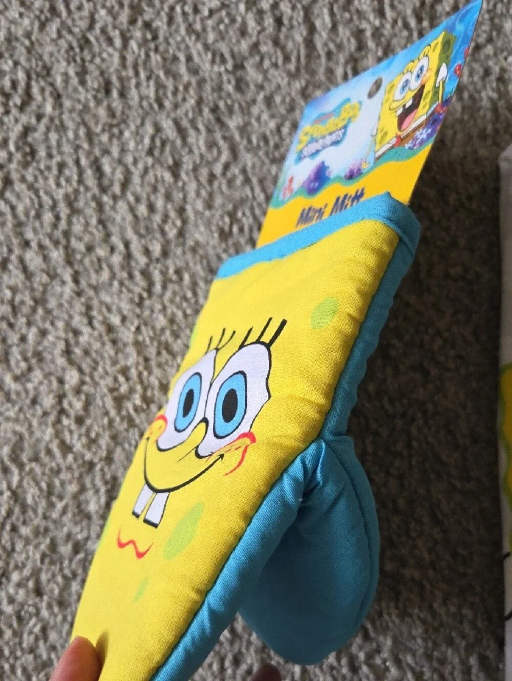 SpongeBob SquarePants NWT Full Kitchen Set Mitt Pot Holders Towel Nickelodeon